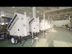 Reboque de vigilância solar móvel personalizável com energia solar para segurança