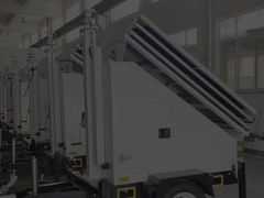 Reboque móvel de vigilância solar com painéis solares de 3*400W