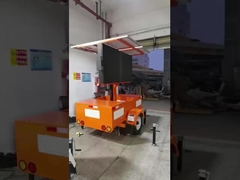 Reboque portátil com ecrã led de ecrã solar