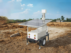 Instalação de reboque de TV solares