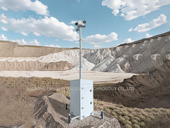 Display estrutural da torre de vigilância de segurança