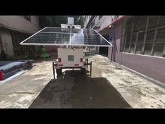 reboque de segurança com câmera solar