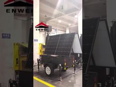 Trailer de câmera de segurança movido a energia solar