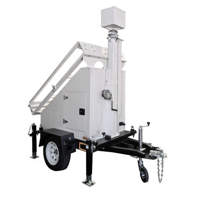 OEM Mobile Solar Power Systems Trailer com 6m Mast Manual Alta Durabilidade