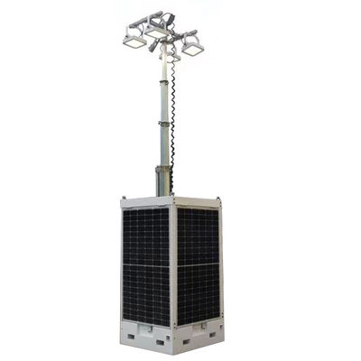 Unidade de vigilância móvel Cubo Torre de iluminação móvel para iluminação e monitoramento de minas