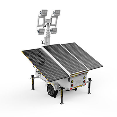 US Standard Solar Powered Led Lighting Tower DC 48V para iluminação da praça noturna