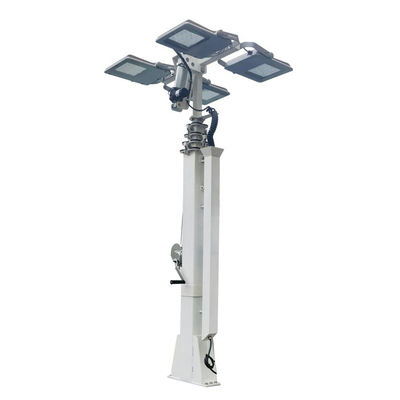 Mast telescópico manual de altura ajustável 19ft 6m para trailer solar Torre de luz solar