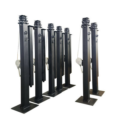 Manual Mast Solar Trailer Camera Mast Pole 6m 19ft 7m 21ft Preço