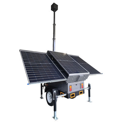 Reboque de energia solar Reboque de vigilância solar para supermercado bancário Monitorização de hotéis