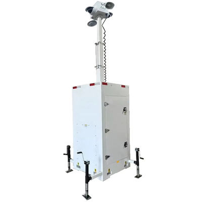 quality Unidade de torre de CCTV móvel com mastro manual de 6 m para monitoramento de mercados factory