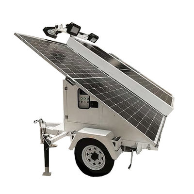 Iluminação de rotação de 360 graus Trailer de luz solar LED personalizado para iluminação de minas de grande área