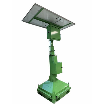 Sistema de painel de energia solar de corrente contínua de 24 V Torre de luz LED para iluminação de mineração de superfície