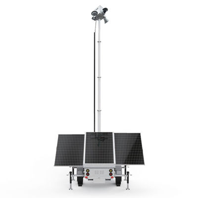 Trailers solares de vigilância ecológicos para monitoramento de instalações públicas