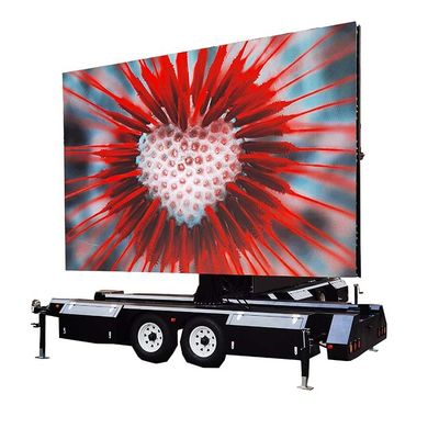 Trailers de energia solar montados em tela de LED Trailer de exibição de tela LED para exibição de mercadorias