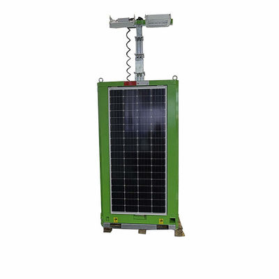 Gestão inteligente Sistema de energia solar Energia LED Light Tower Cuboid Para iluminação de cenário