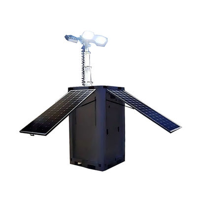 Proteção Ambiental Verde Painéis de Energia Solar LED Light Tower Cubo Para Iluminação de Áreas Remotas