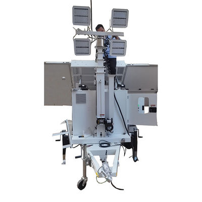 Portátil e de poupança de energia Solar Powered LED Trailer Solar Light Tower para iluminação de trabalho ao ar livre