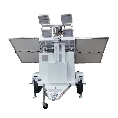 Painéis solares de silício monocristalino Iluminação uniforme Trailer de luz LED Para iluminação de festivais de música ao ar livre