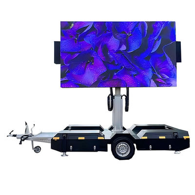 Protecção do ambiente e poupança de energia Trailer de tela LED móvel à prova d'água para construção de edifícios