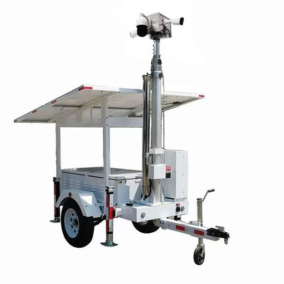 quality Trailer de câmara de segurança com painéis solares de 2*420W para monitoramento de estacionamento factory