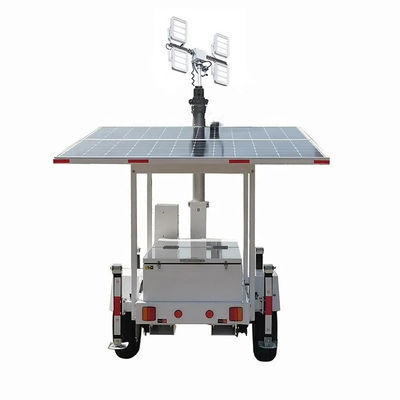 Torre de iluminação solar com mastro telescópico de 6 m