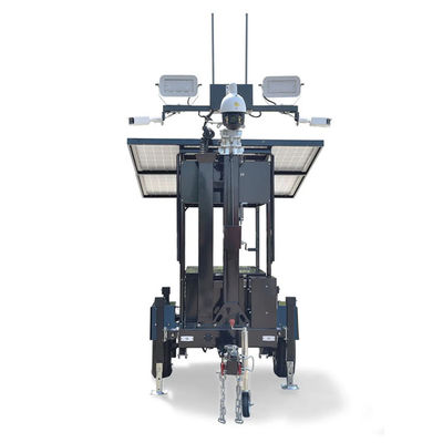 Torre de iluminação solar com mastro elétrico de 6m 2*420W painéis solares para iluminação de eventos