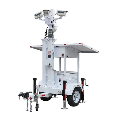 Forte Adaptabilidade 2*420W Painel Solar Câmera de Vigilância Cctv Trailer Para Monitoramento do Parque
