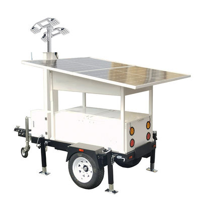 Iluminação solar portátil Trailers montados Luzes LED DC24V para iluminação de exposições comerciais