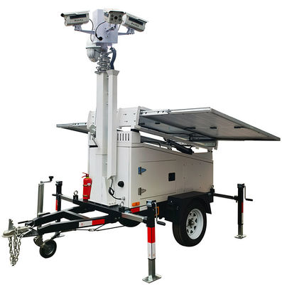 Trailers movíveis com painel solar LED com DC24V para iluminação temporária de resgate