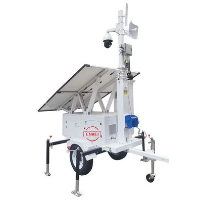 quality Reboque de vigilância móvel Reboque de CCTV solar para monitoramento de mineração a céu aberto factory