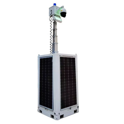 Torre de Cctv de Segurança com Energia Solar Durável e estável para o local de construção