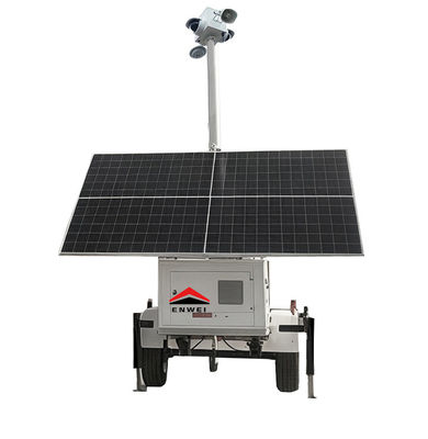 Baixo consumo de energia Energia solar 5G Camara de vigilância trailer para vigilância rural