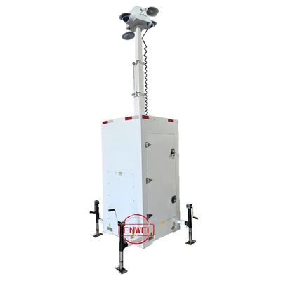 Unidade de Vigilância Móvel com Torre de Câmeras para Prevenção de Roubos em Canteiros de Obras