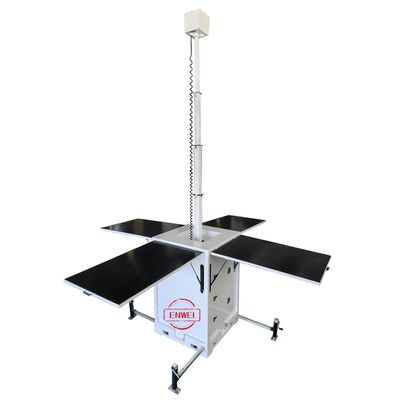 Unidade de vigilância solar móvel com câmaras PTZ para monitoramento remoto de grandes áreas agrícolas