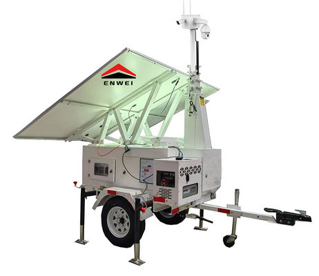Fornecimento de energia flexível MPPT 40A Painéis solares Cctv Trailers para monitoramento de gestão remota