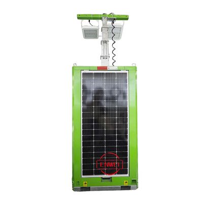 Torre CCTV Móvel de Desdobramento Rápido com Energia Solar para Canteiro de Obras Temporário