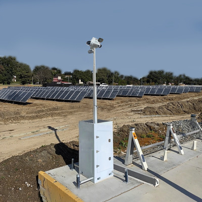 Torre de Câmeras de Vigilância CCTV Cubo de Vigilância Portátil para Monitoramento de Canteiros de Obras