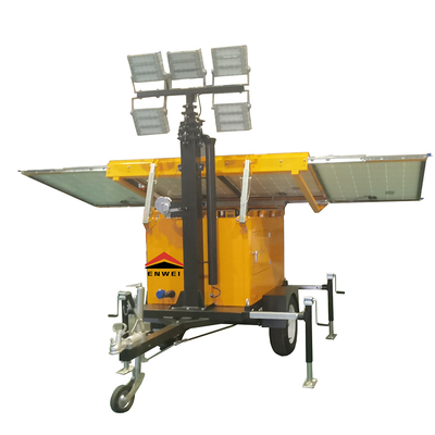 Reboque de Iluminação LED Solar Altamente Flexível para Iluminação de Fábrica