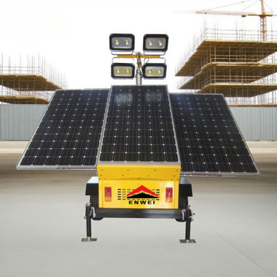 Reboques de Iluminação LED com Energia Solar e Forte Adaptabilidade Ambiental para Iluminação de Parques Químicos