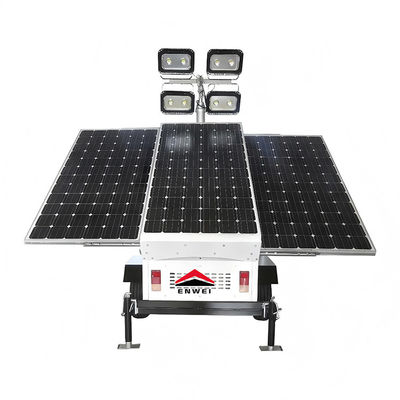 Painéis Solares de Alta Segurança para Iluminação LED Trailers para Iluminação do Deserto