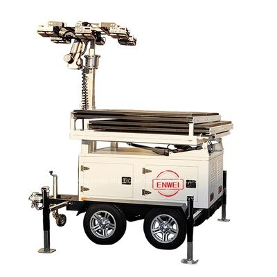 360° Torre de luz solar ajustável para resgate de emergência e locais