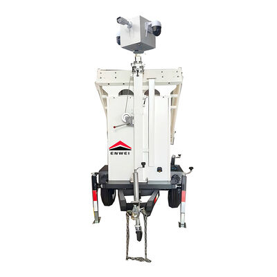 Painéis Solares Portáteis Câmera CCTV Trailer Frame Para Construção