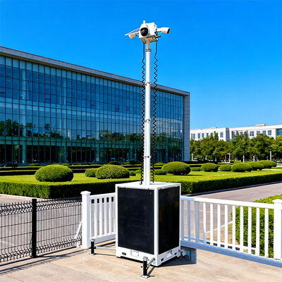 China Fábrica Portavel Solar CCTV Torre de Vigilância de Segurança Cubico Torre de Vigilância Para Estacionamento